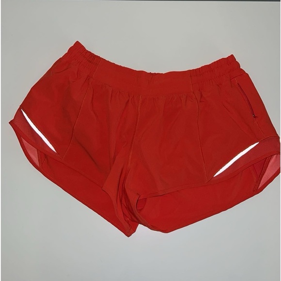 Lululemon Hotty Hot Short Size 12 with a 2.5" inseam Carnation Red - Picture 8 of 14